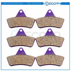 3 Pairs Brake Pads For Arctic Cat 4x4 H1 Automatic 650 2005-2008 Carbon Fiber 6B93BC-57