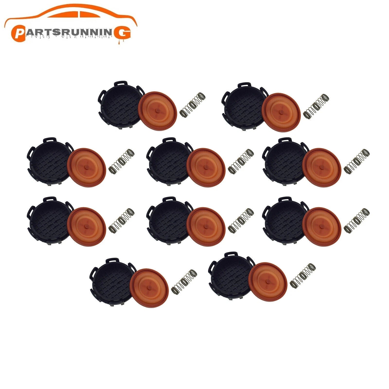 10PCS Valve Cover PCV Repair Kit For Citroen 1.6 HDI Volvo Ford MAZDA3 0248.L1 6B93BC-57