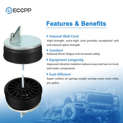 Pair Air Suspension Air Springs W01-358-9622 For ContiTech Goodyear 1R11-221