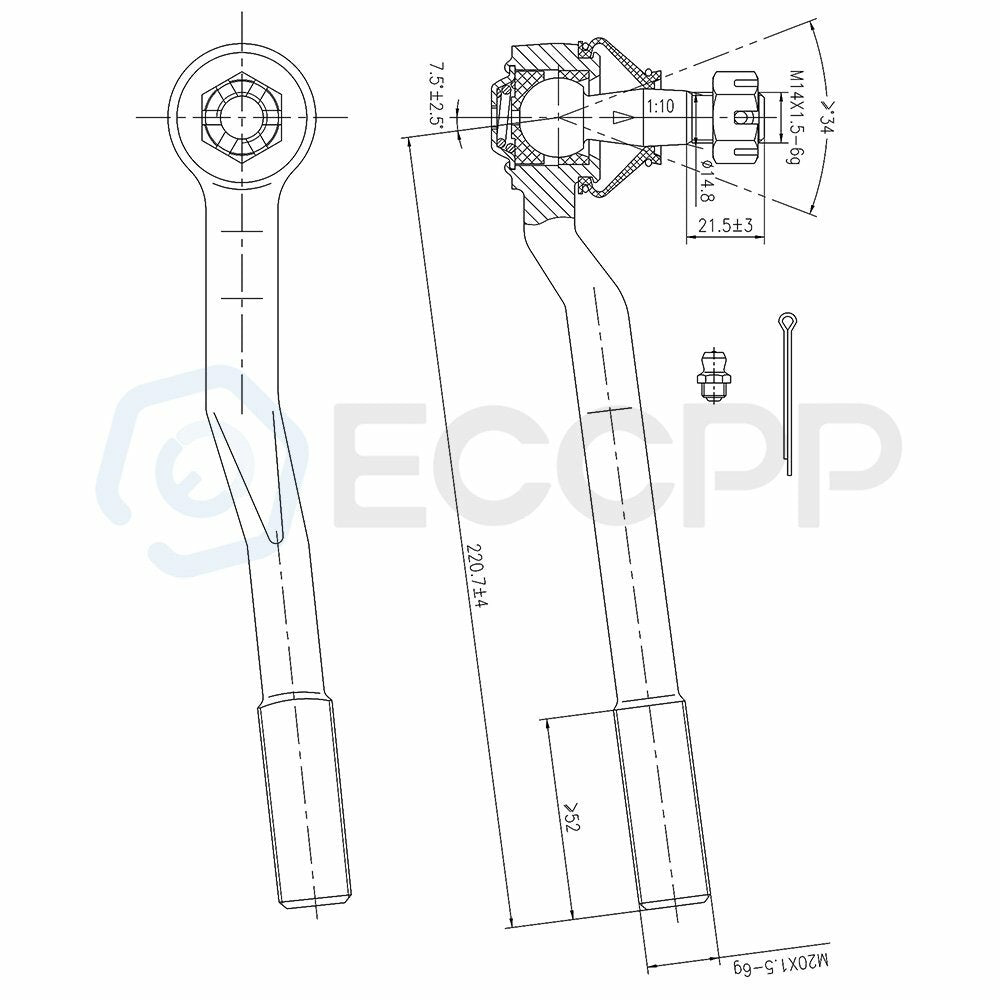 10x For 1996-2002 Toyota 4Runner Front Upper Ball Joints Sway Bar Links Tie Ends 6B93BC-57