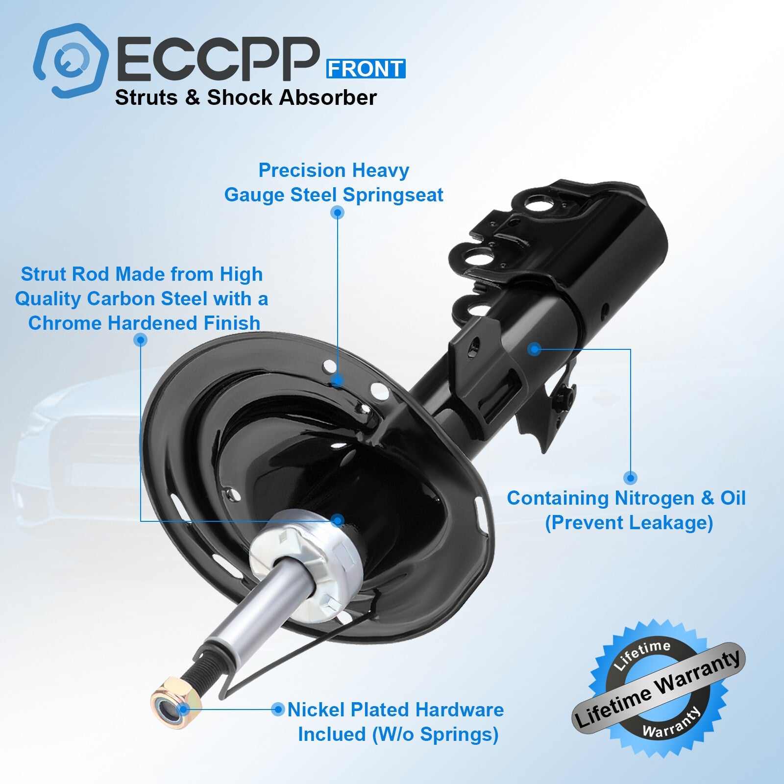 Front Rear Struts Shocks For 2007-2011 Toyota Avalon Toyota Camry Left Right 6B93BC-57
