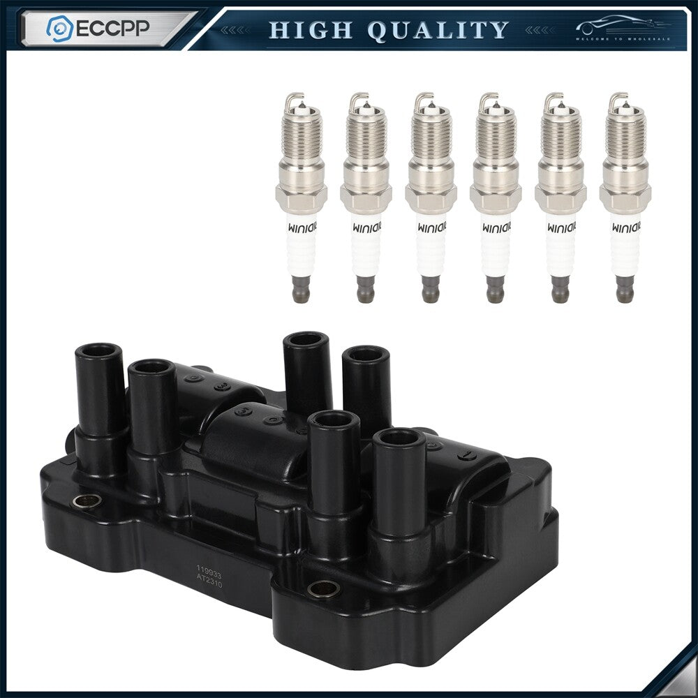 For 3.5L 06 Buick Rendezvous Terraza Chevy Impala Ignition Coil and Spark Plug 6B93BC-57