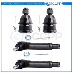 4pc Front Ball Joint Tie Rod End Kit For Ford Thunderbird & Mercury Cougar