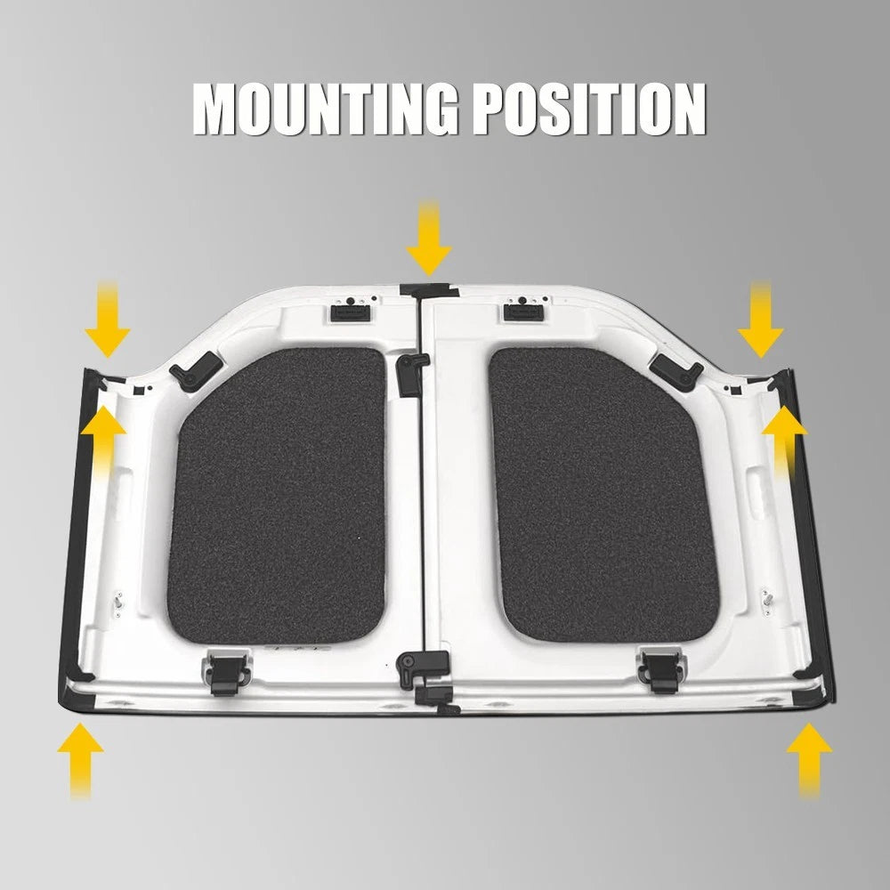 17Pcs Hard Top Leak Repair Seal Kit Assy for 2007-2017 Jeep Wrangler 68026937AB 6B93BC-57