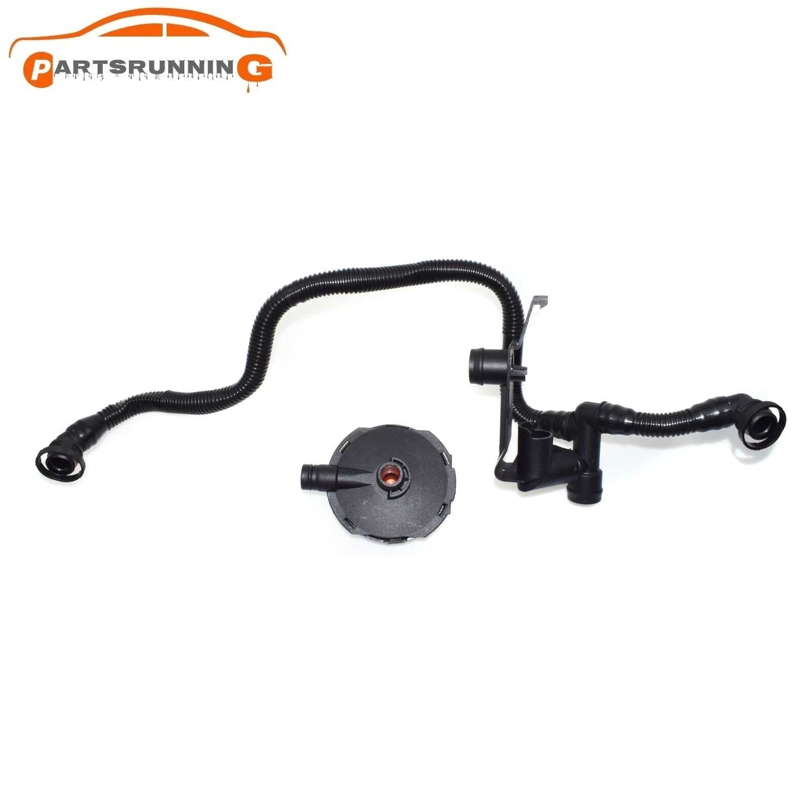 2PCS Crankcase Vent Valve &Breather PCV Hose for Audi A4 A6 06C103217H 06C103245 6B93BC-57