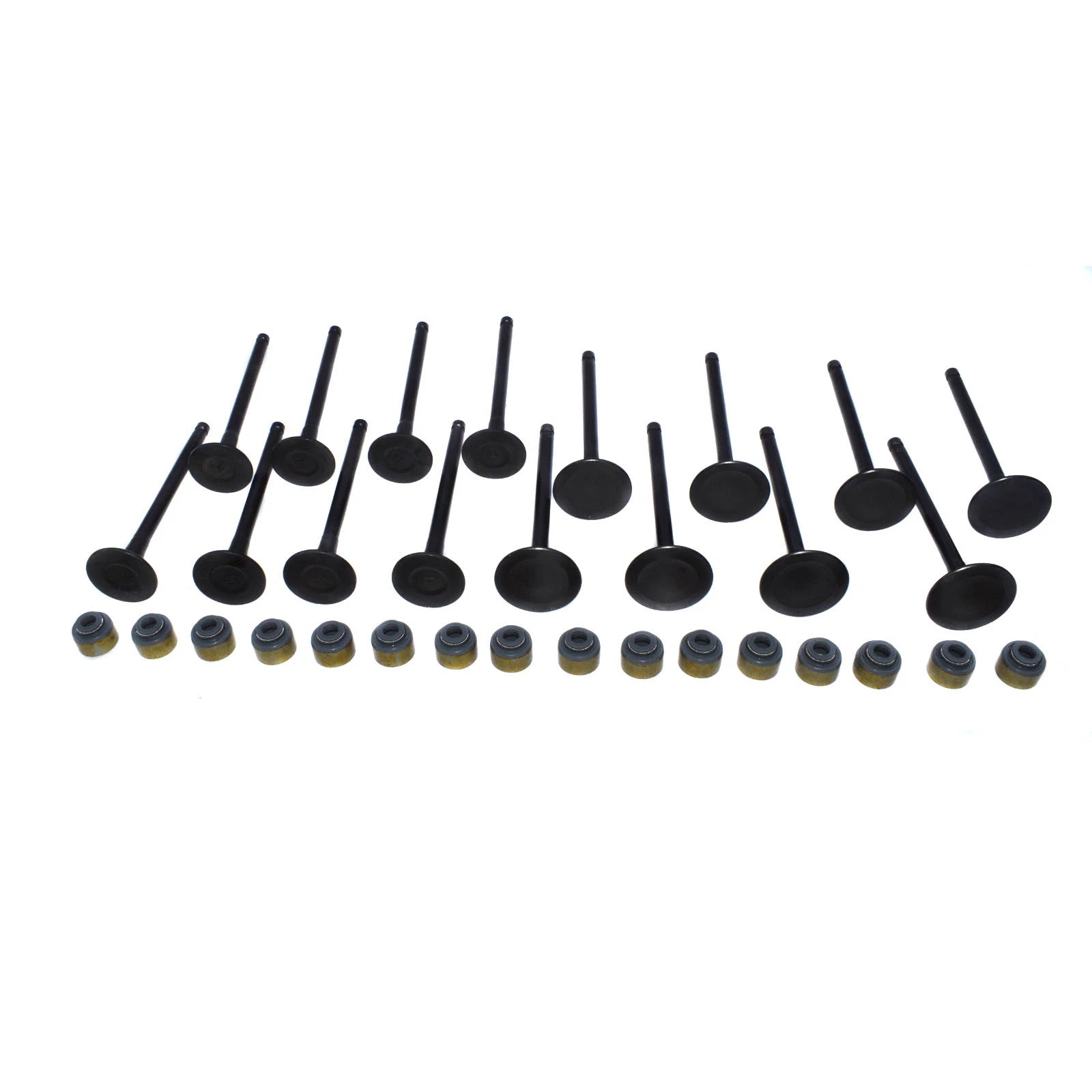 Intake Exhaust Valve w/ Valve Stem Seals For Hyundai ACCENT Kia RIO 1.6L 01-11 6B93BC-57