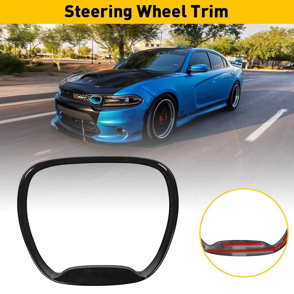 Steering Wheel Trim Cover For Dodge Challenger Charger Durango Jeep Accessorie A 6B93BC-57