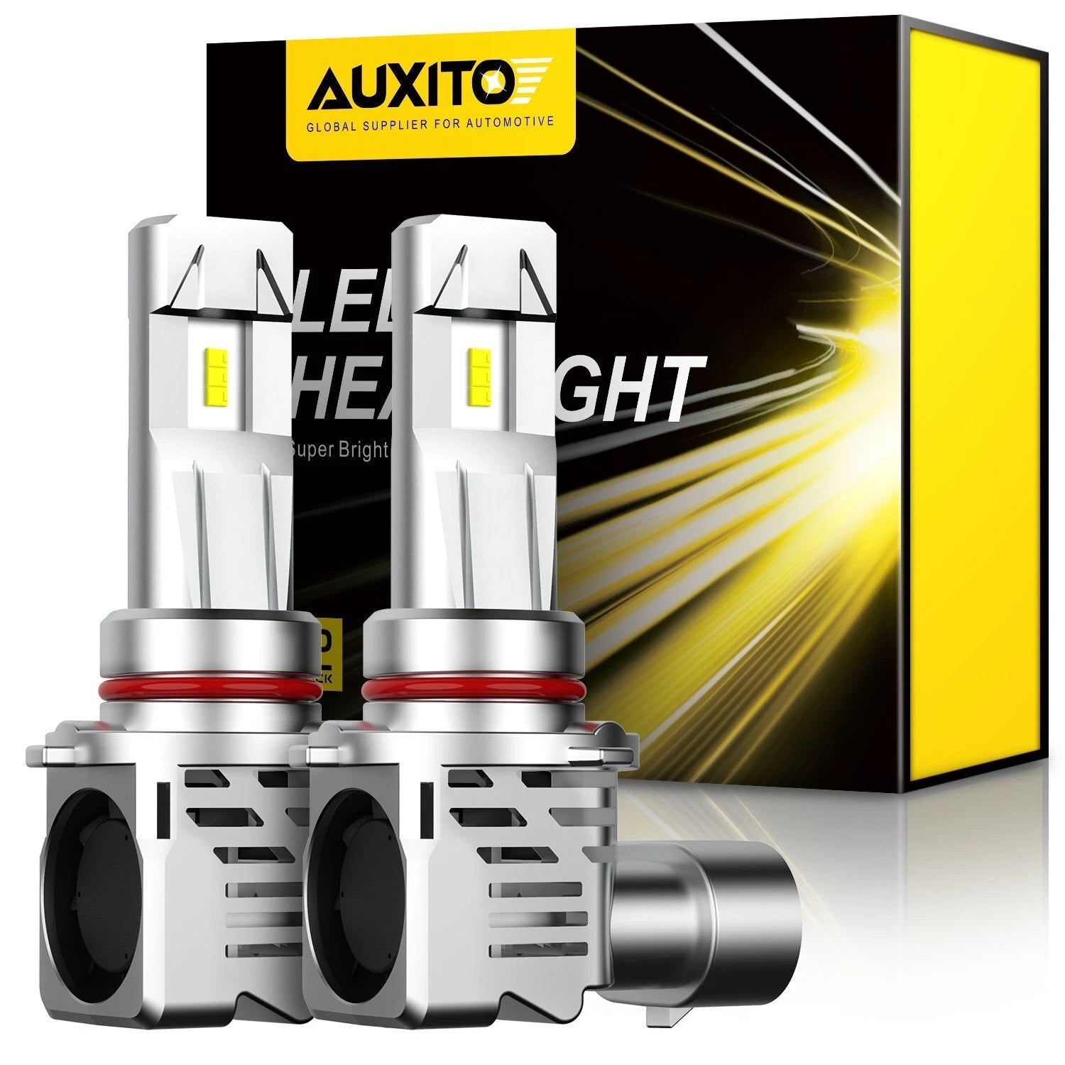 AUXITO 9005 H11 LED Headlight Bulb Kit High Low Beam 6500K White 24000LM EOA AUXITO