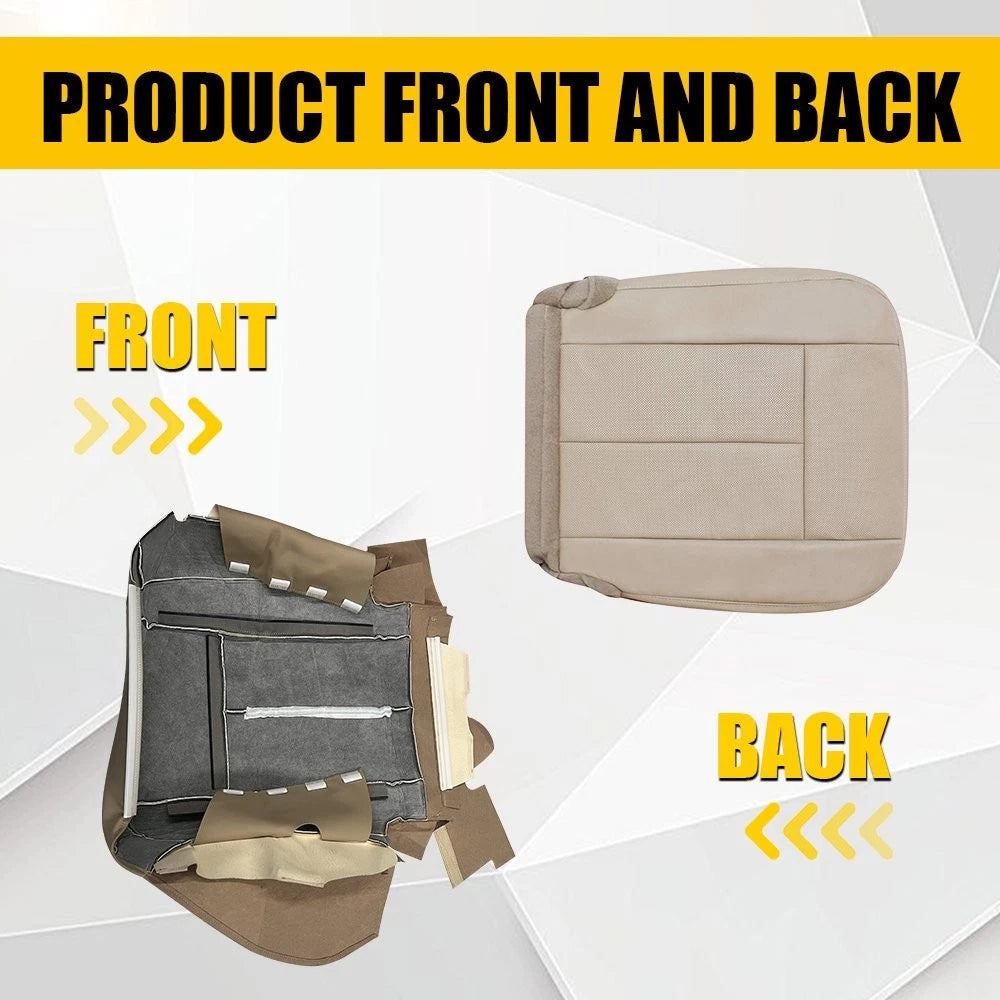 Left Driver Bottom Seat Cover Dune Tan Leather For 2015-2017 Ford Expedition EA 6B93BC-57