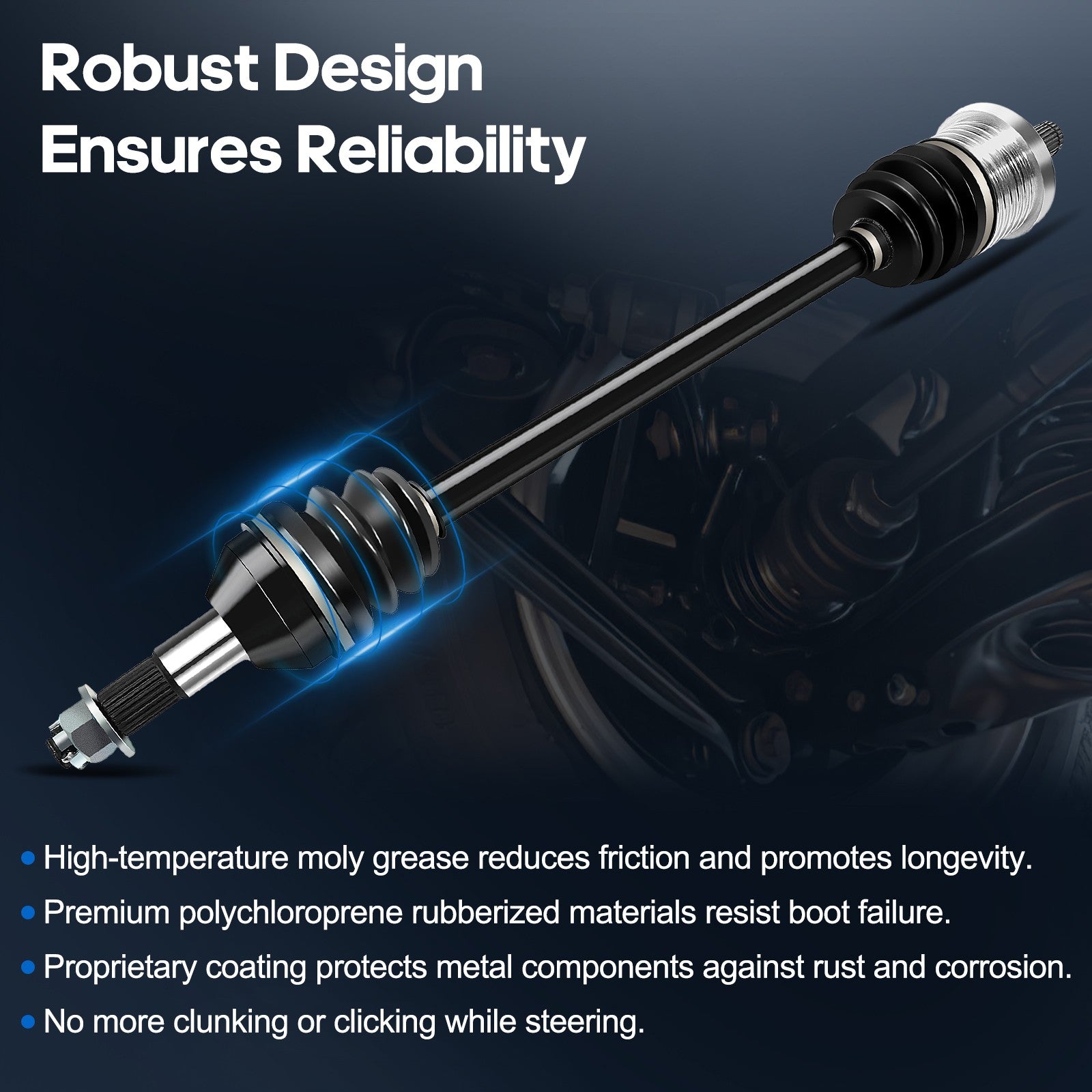 ECCPP CV Joint Axle Fits Can-Am Maverick 1000R 2014-2018 Rear Left/Right KOEEP