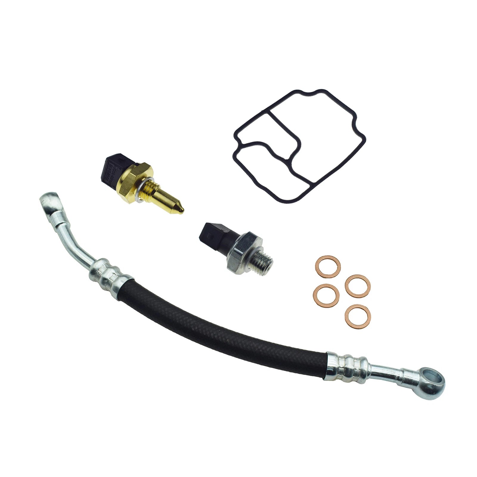 Engine Oil Filter Housing Gasket Sensor Kit For BMW E46 E39 E53 E85 325Ci 530i 6B93BC-57