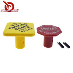 Valve Push Pull Parking Brake Knob & Trailer Air Supply Knob 2PCS 248433 290655 6B93BC-57