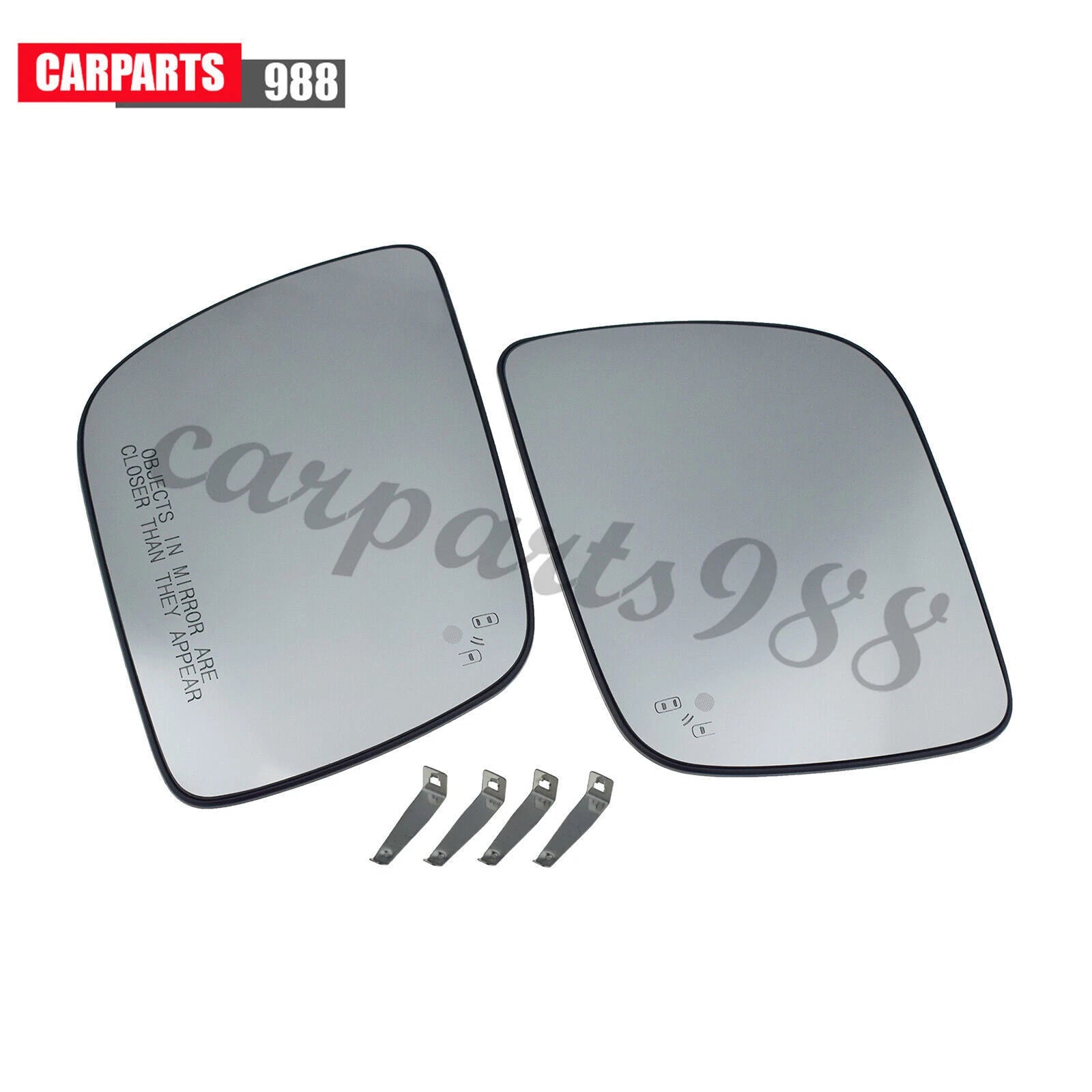 Left Right Side View Mirror Glass Heated Blind Spot For 2011-2017 Ford Explorer 6B93BC-57