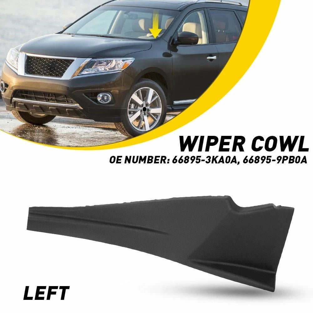 For 2013-20 Nissan Pathfinder Front Left Windshield Wiper Cowl Extension Cover A 6B93BC-57