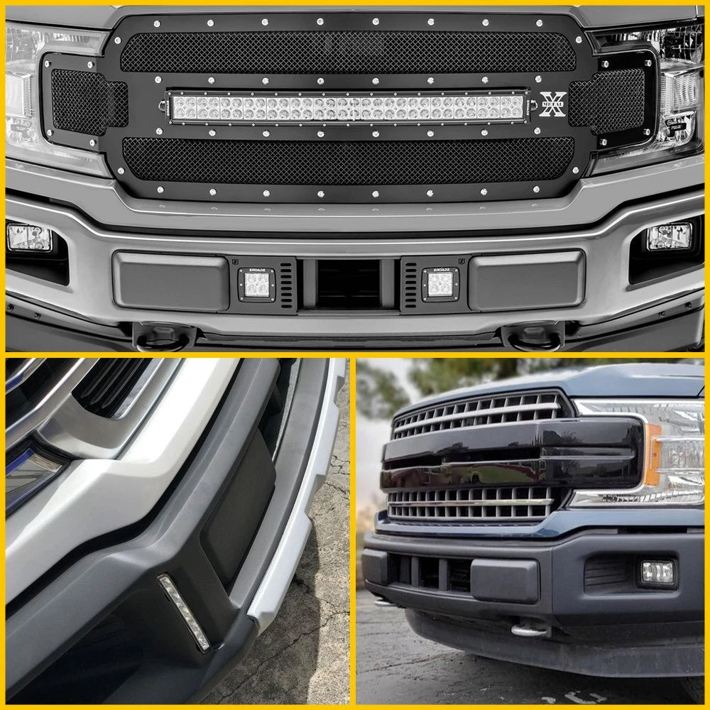 For 2018-2020 Ford F150 Front Bumper Insert Cover Lower Grille Trim Panel Black 6B93BC-57