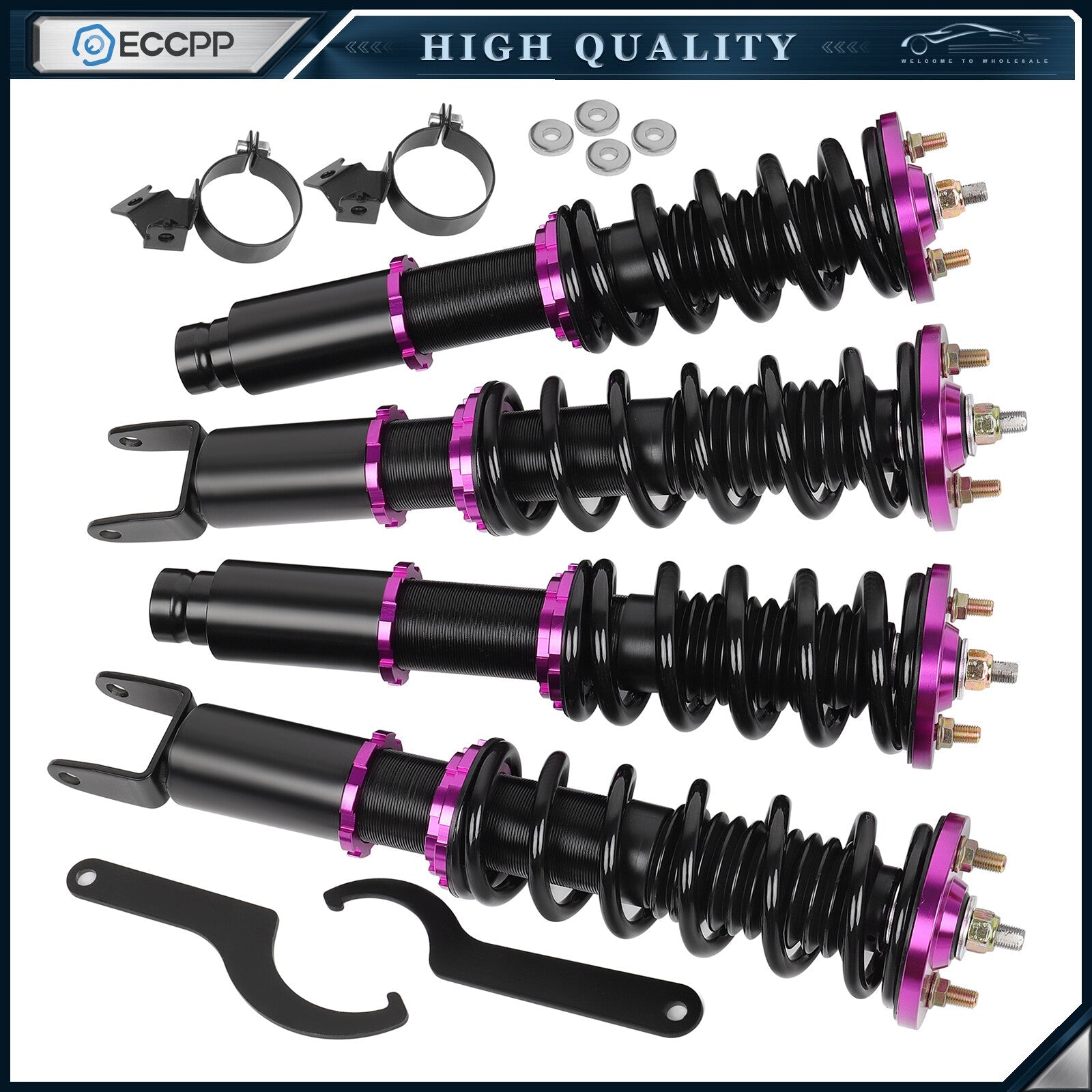 ECCPP Coilovers For 1993-00 Honda Civic Suspension Set Adjustable Struts Shocks ECCPP