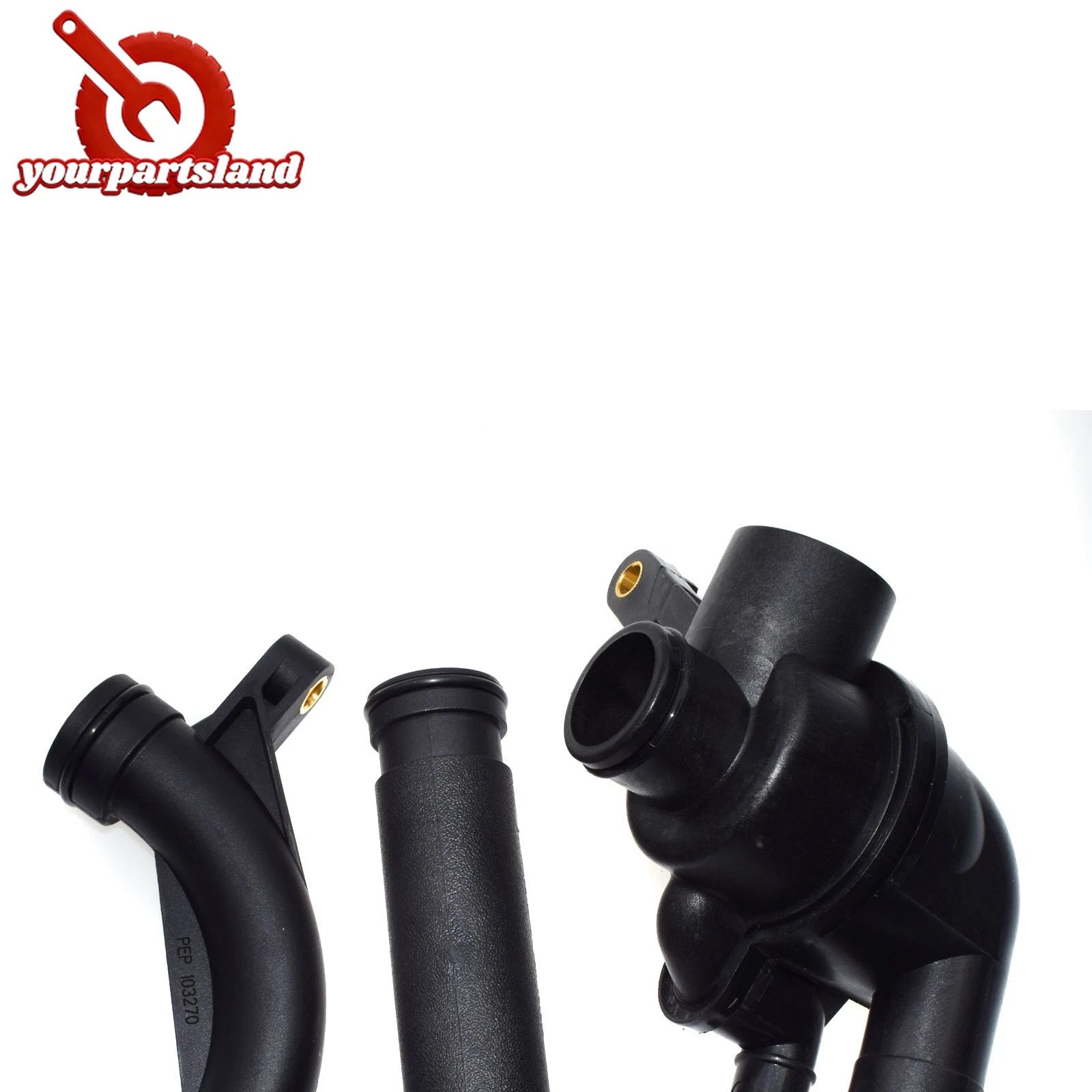 For 2002-2005 Land Rover Freelander Engine Coolant Thermostat Pipe Elbow Kit 6B93BC-57