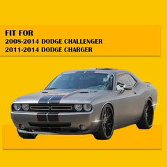 For 2011-2014 Dodge Charger White LED Smoked Rear Fender Side Marker Lights Lamp 6B93BC-57