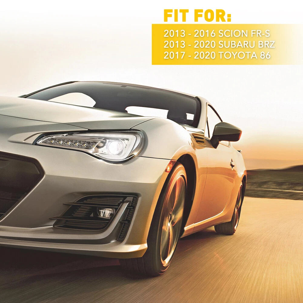 Smoked Lens Amber LED Front Fender Marker Lamp Side Fit 2013 - 2020 Subaru BRZ A 6B93BC-57