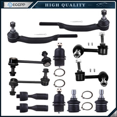 12pcs For 2002-2003 GMC Chevrolet Complete Front Rear Tie Rod End Sway Bar Links 6B93BC-57