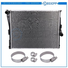 Radiator For 2004-2006 BMW X3 with Universal Oil Hose Clamps Kit CU2771 KOEEP