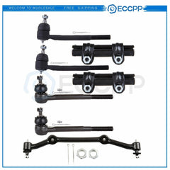 7pcs Front Tie Rod Ends Center Link For Chevy S10 Blazer GMC Sonoma Jimmy 6B93BC-57