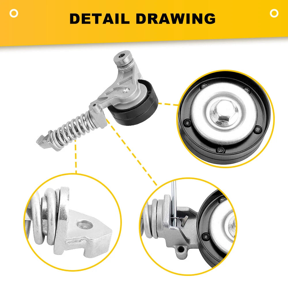 Drive Belt Tensioner For Buick 2013-2021 Encore 11-16 Chevrolet 25195388 Cruze 6B93BC-57