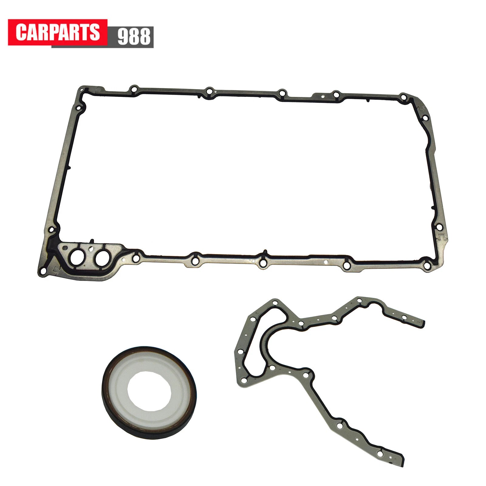 For Chevy GMC 4.8 5.3 6.0 6.2L 12614812 Rear Main Seal & OS30693R Oil Pan Gasket 6B93BC-57