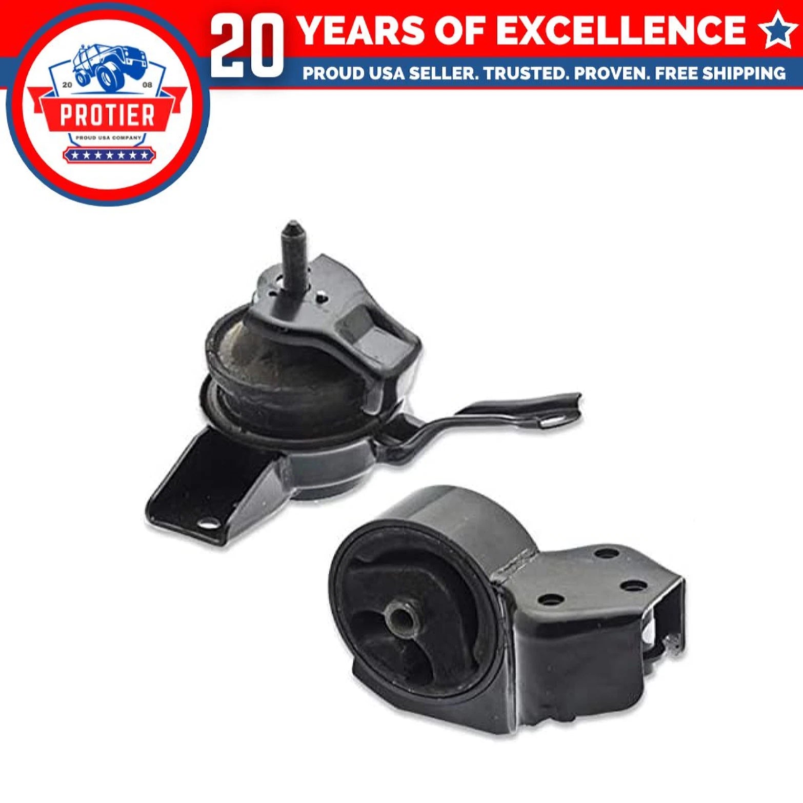 Fits 2004-2009 Kia Spectra / Spectra5 2.0L MANUAL Front RT & Rear Mount Set 2pc 6B93BC-57