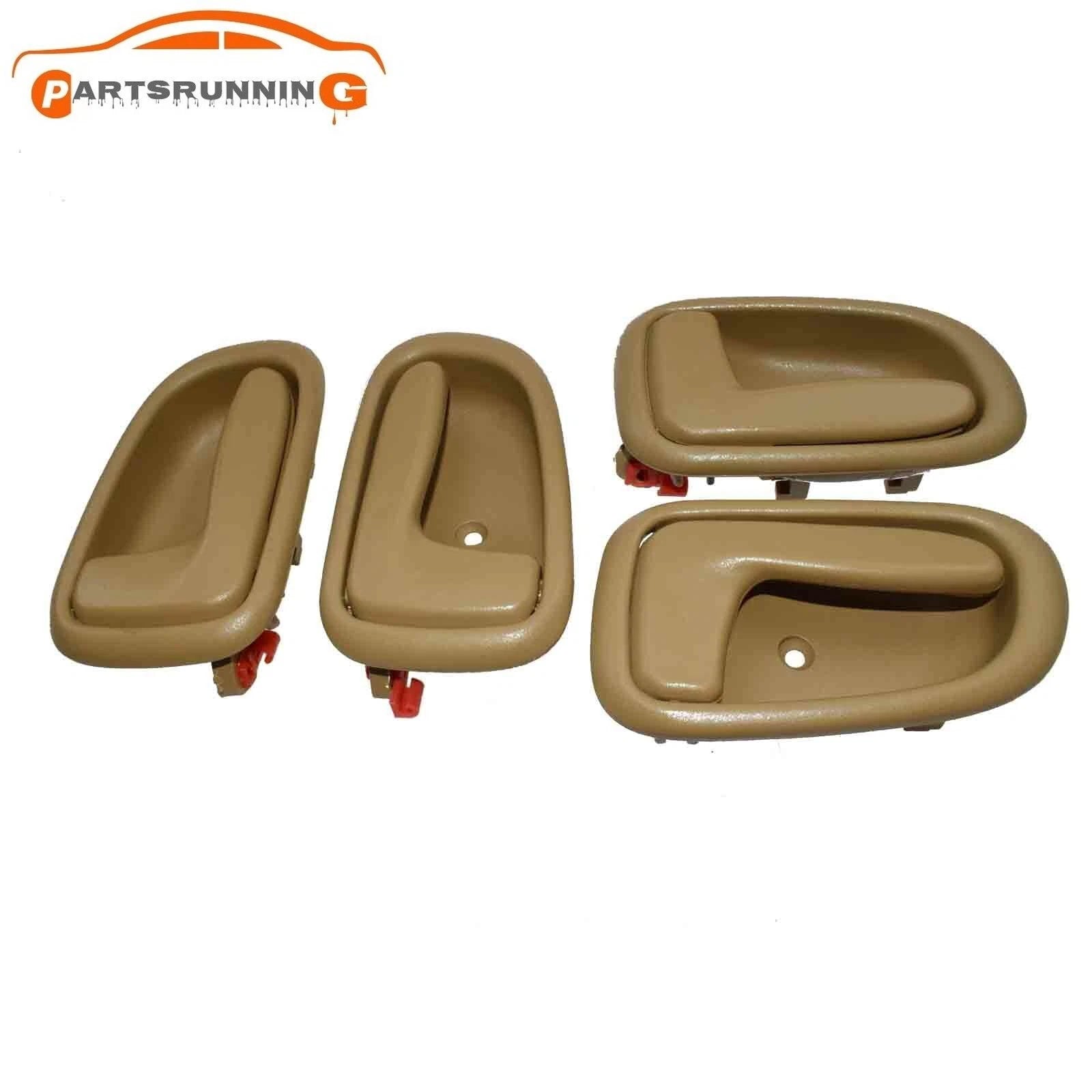 For Toyota Corolla 1993-97 Interior Inner Door Handle LH RH Front Rear Beige Set 6B93BC-57