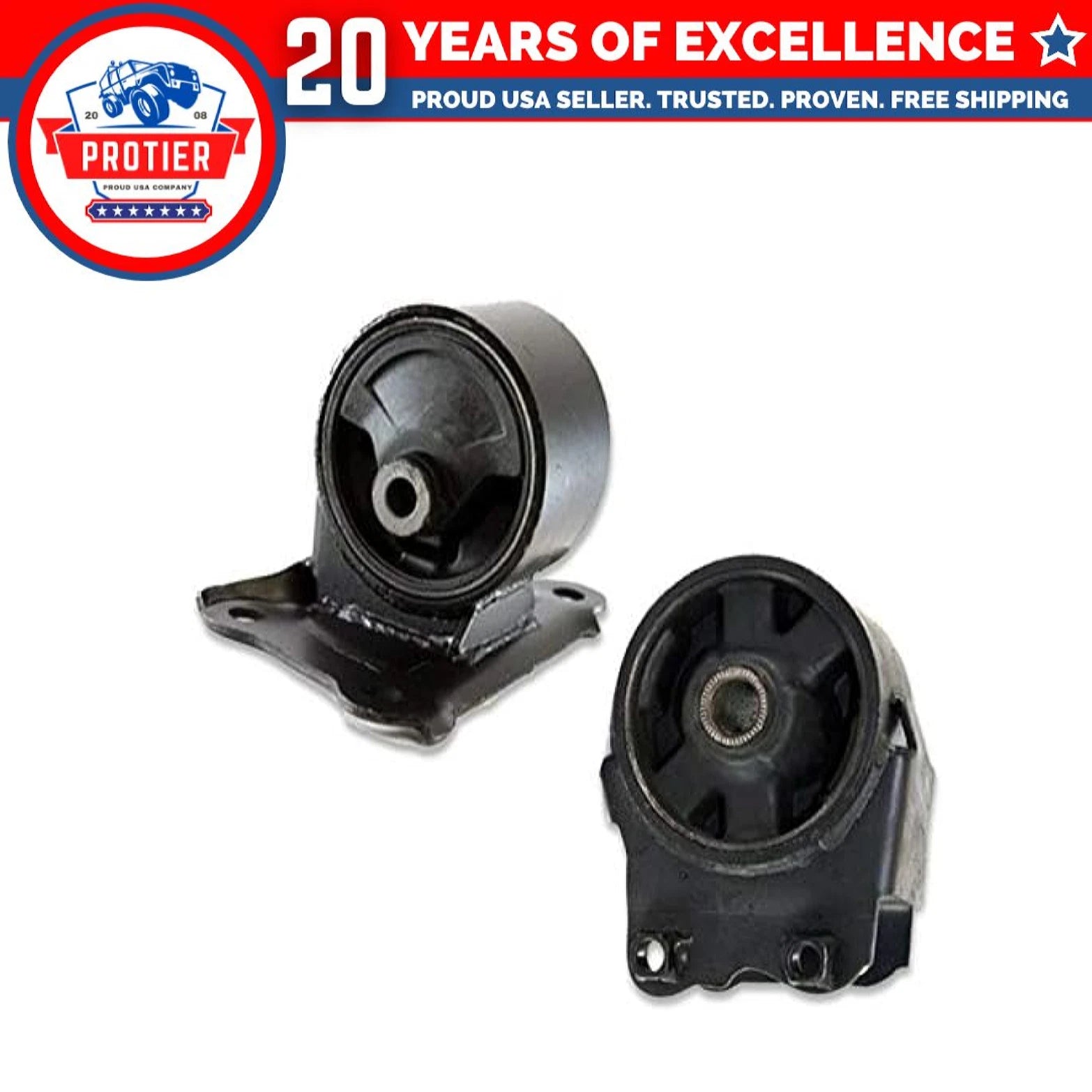 Fits 1999-2001 Hyundai Sonata 2.4L AUTO Front Motor & Trans Mount Set 2pc : 6B93BC-57