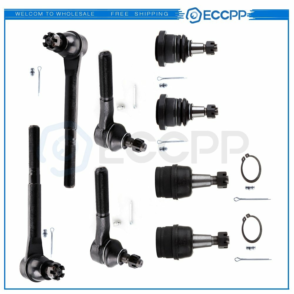 8pcs For 1997 1998 1999 Dodge Ram 1500 2WD / RWD Front Tie Rod Ends Ball Joint 6B93BC-57
