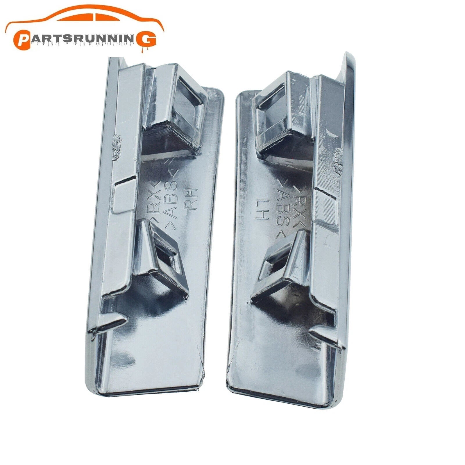 Pair Front Left Right Bumper Trim Chrome For 13-15 Lexus RX350 RX450h 531260E050 6B93BC-57