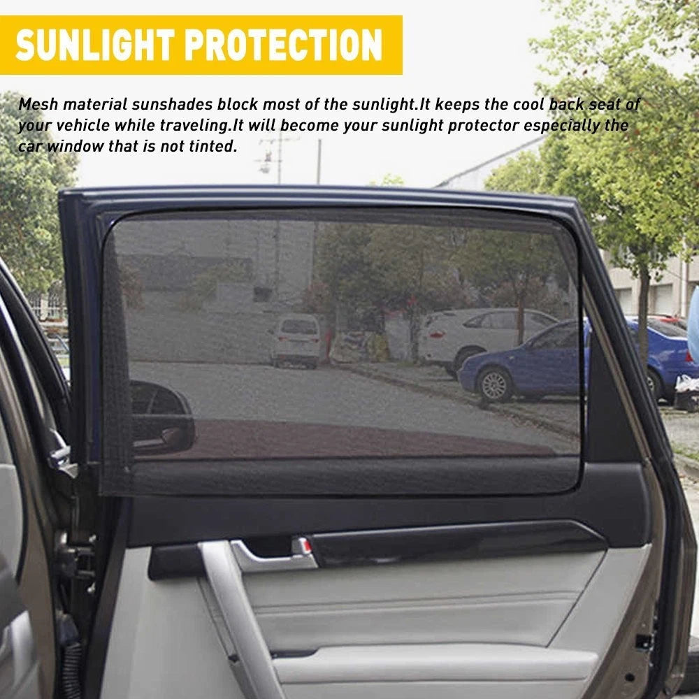 4X Car Front Window Rear Mesh Screen Sun Shade Cover Windshield Sunshade Visor 6B93BC-57