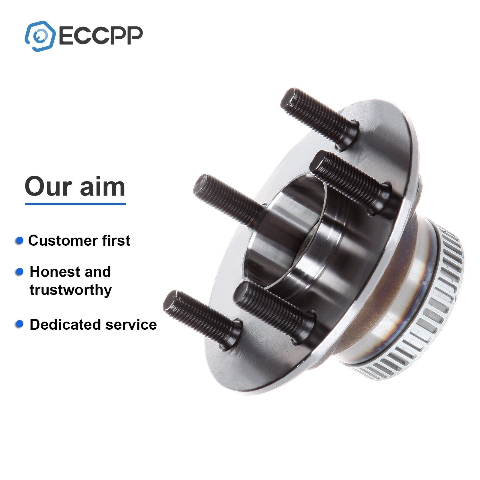 2Pcs Wheel Hub Bearings Rear For Dodge Neon Chrysler PT Cruiser Plymouth W/ ABS 6B93BC-57