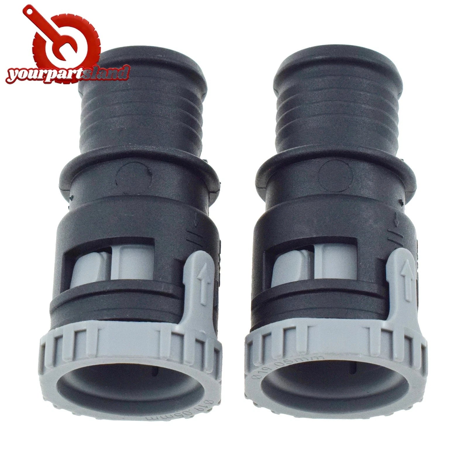 2PCS Heater Hose Connector For Ford C-Max Focus MK2 Escape Kuga 2.0L EcoBoost 6B93BC-57