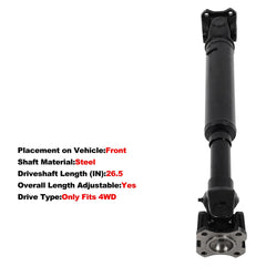 ECCPP Front Driveshaft For Nissan Pathfinder 1996-2004 4WD 938-030 65-9480 ECCPP