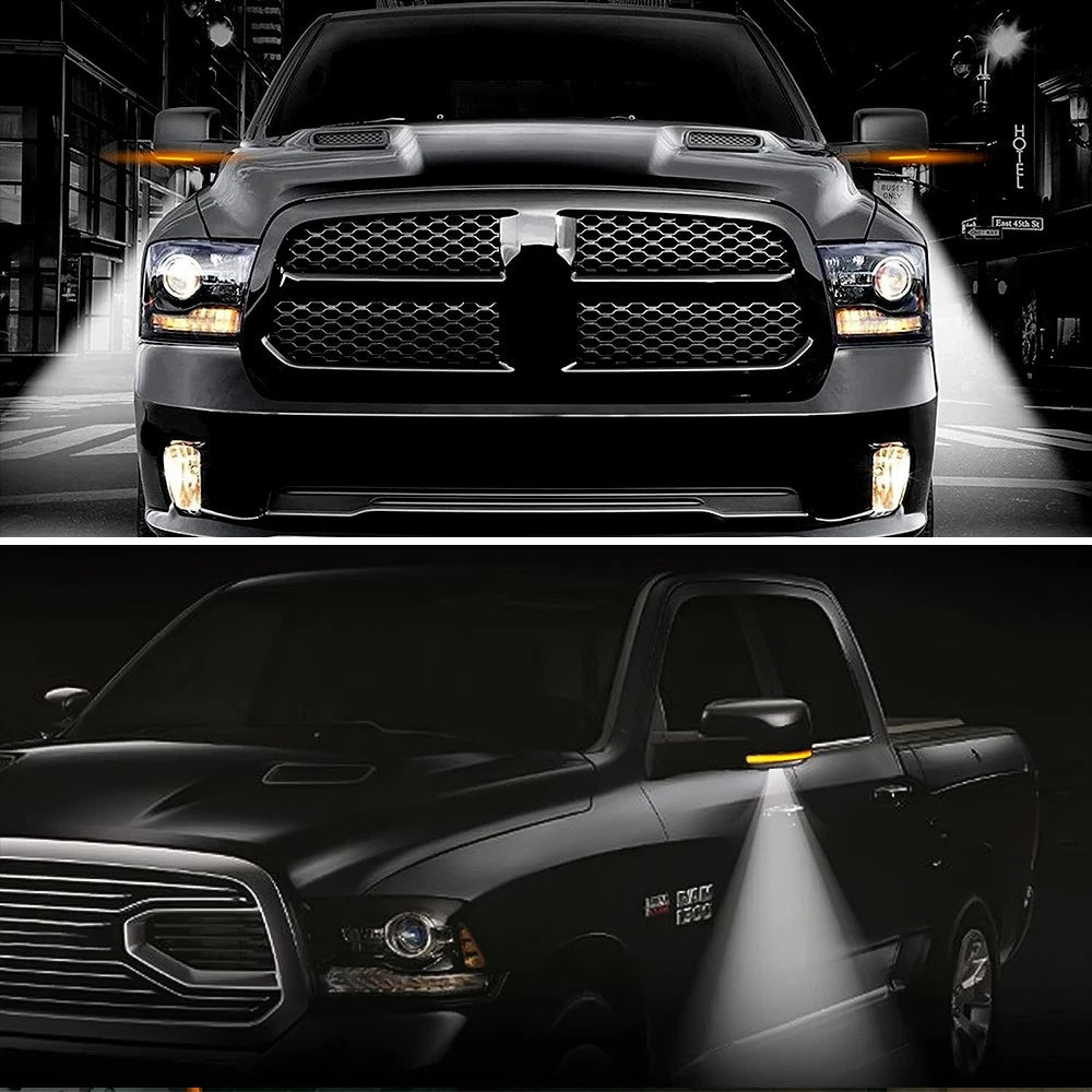 Side Mirror Turn Light Signal Lens For 2009-18 Dodge RAM 1500 2010-18 2500 3500 6B93BC-57