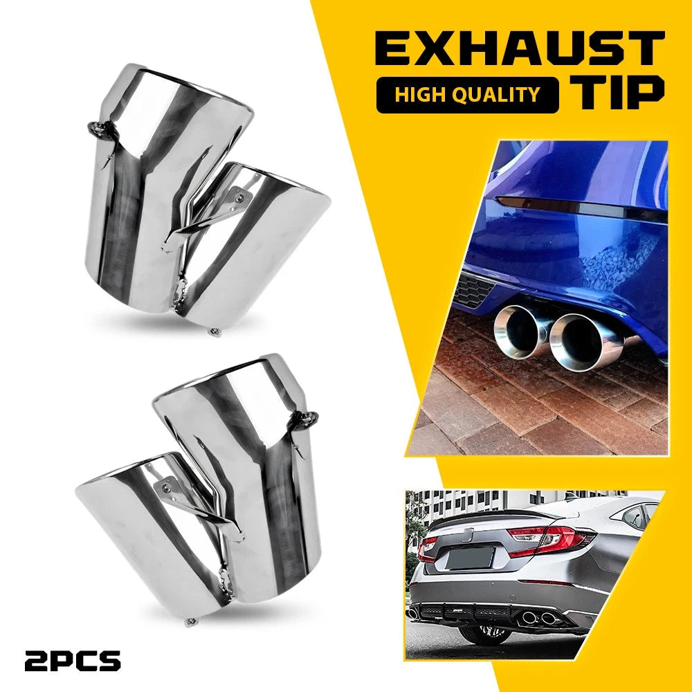For 18-22 Honda Accord Sport Touring Akasaka Quad Tip Muffler Exhaust Finisher A 6B93BC-57