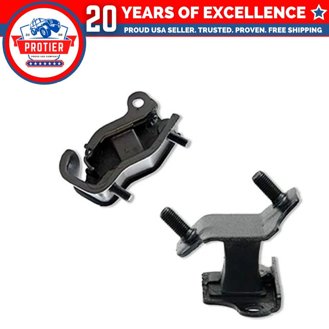 Front Left & Rear Left Trans Mount 2PCS Set Fit 2005-2006 Honda Odyssey 3.5L 6B93BC-57