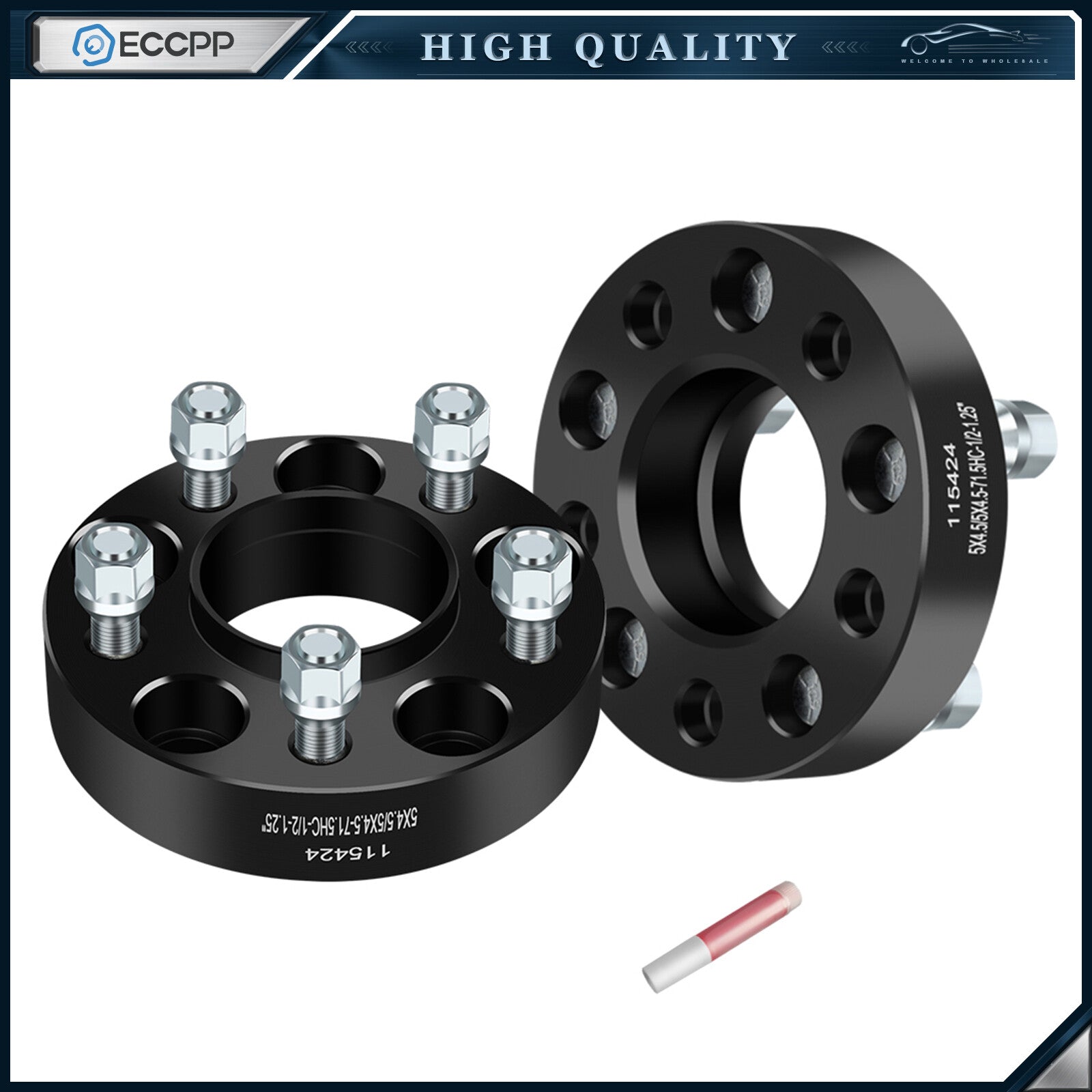 2 Pcs 1.25" 5x4.5 Hub Centric Wheel Spacers For Jeep Grand Cherokee 1993-1998 6B93BC-57