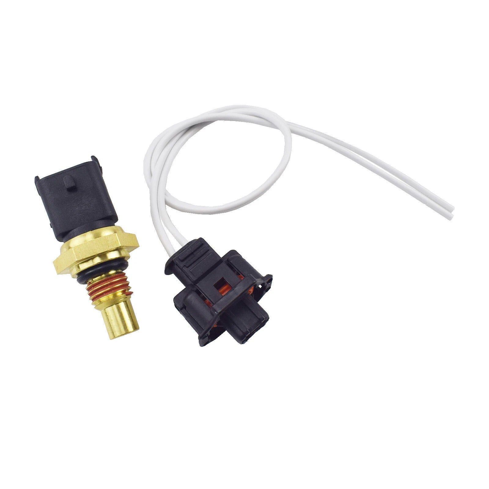 Coolant Temp Sensor & Connector Plug for 2003-2010 Powerstroke Diesel 6.0L 6.4L 6B93BC-57
