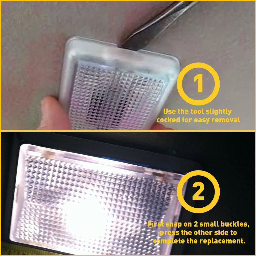 White LED Interior Dome Light For 1999-04 Ford F250 F350 F450 F550 Super Duty EA 6B93BC-57