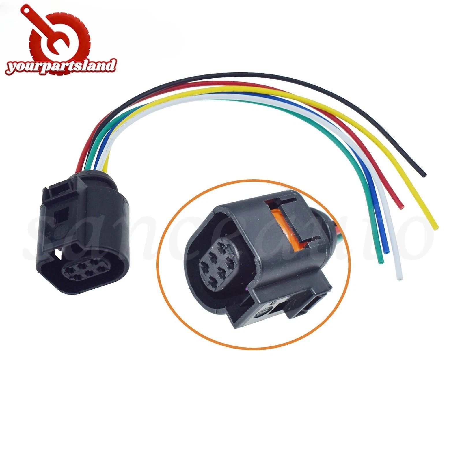 6 Pin Throttle Body Connector 1J0 973713 For Audi TT VW Jetta Golf MK4 Beetle 6B93BC-57