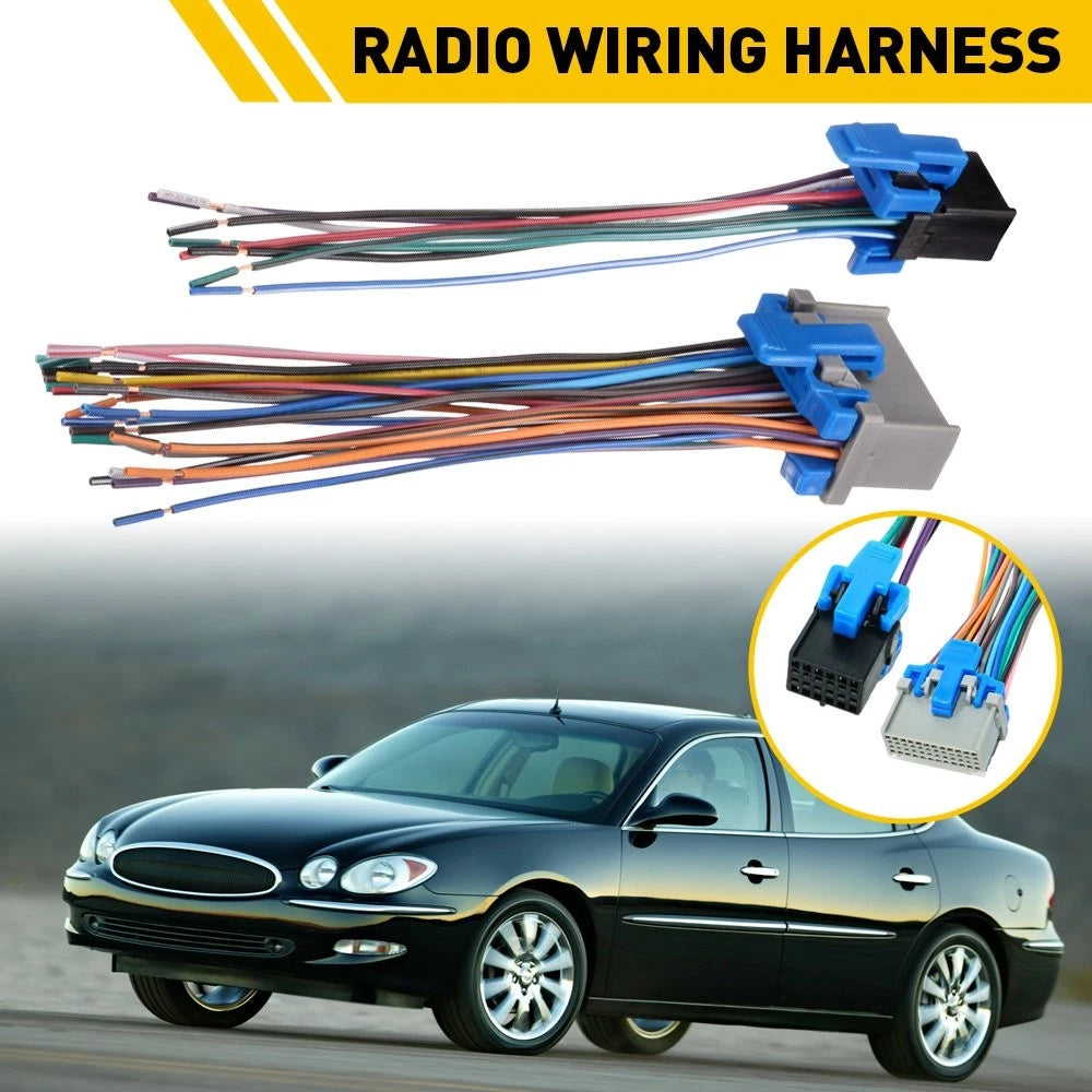 Factory Radio Reverse Stereo Wiring Harness Adapter For 2000-up GM Installtion 6B93BC-57