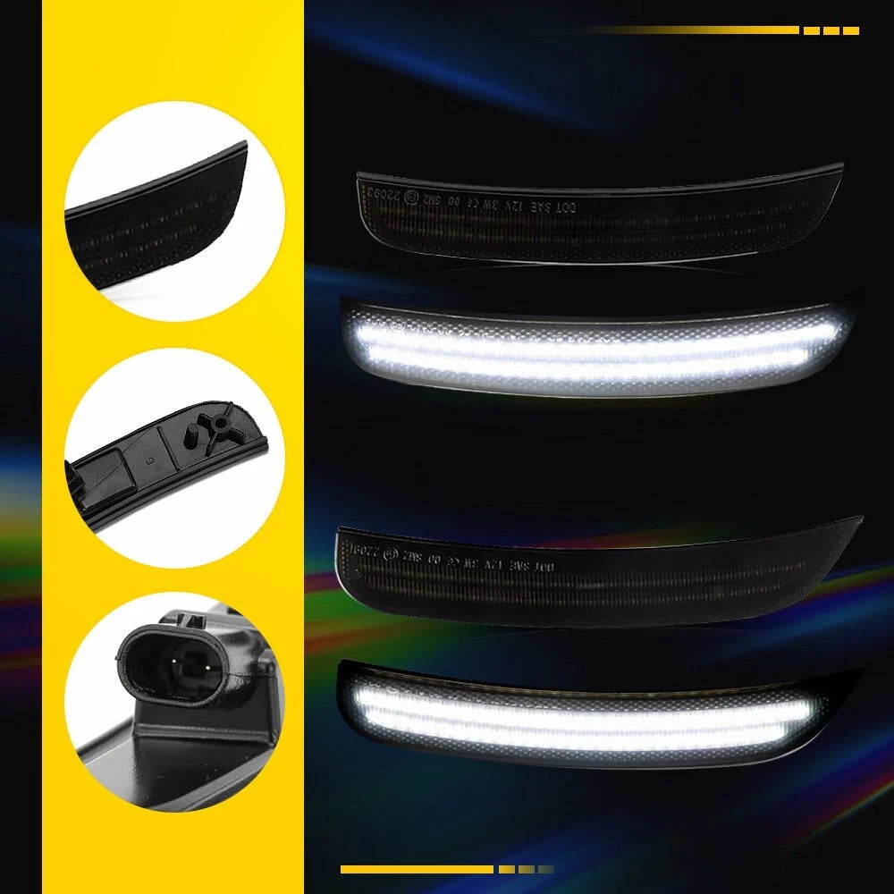 4X For 2015-23 Chrysler 300 Front Rear Dynamic LED Bumper Side Marker Lights EOA 6B93BC-57
