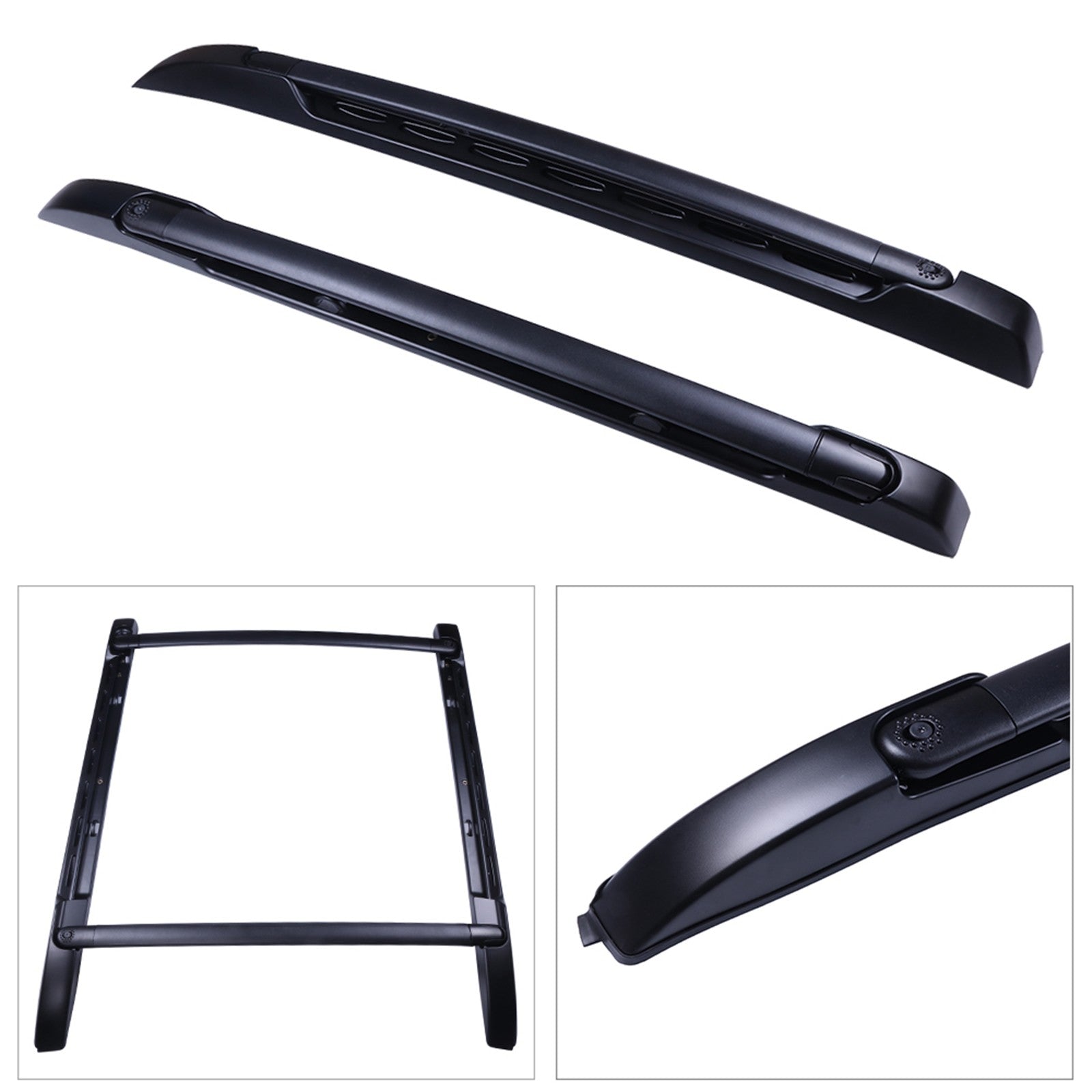 4Pcs Roof Rack Cross Bar Side Rails Set For 2005-2023 Toyota Tacoma Double Cab 6B93BC-57