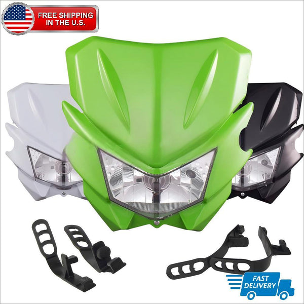 Dirt Bike Headlight Headlamp Universal for KLX110 KX125 KX450F KX250F KDX200 US