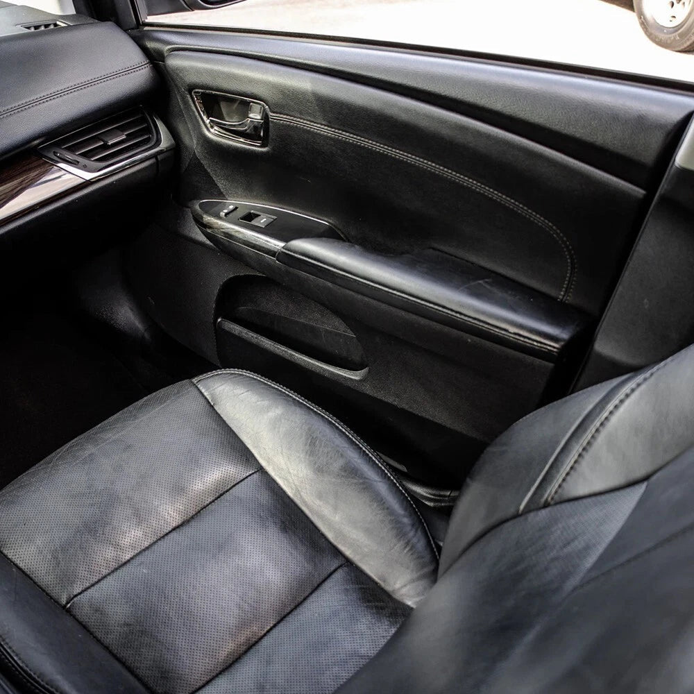 FOR 2013-2018 Toyota Avalon Leather Armrest Door Panel Cover Black Durable EOA 6B93BC-57