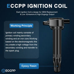 ECCPP 6 Ignition Coils For 08-10 Chrysler Town & Country Grand Caravan V6 4.0L 6B93BC-57
